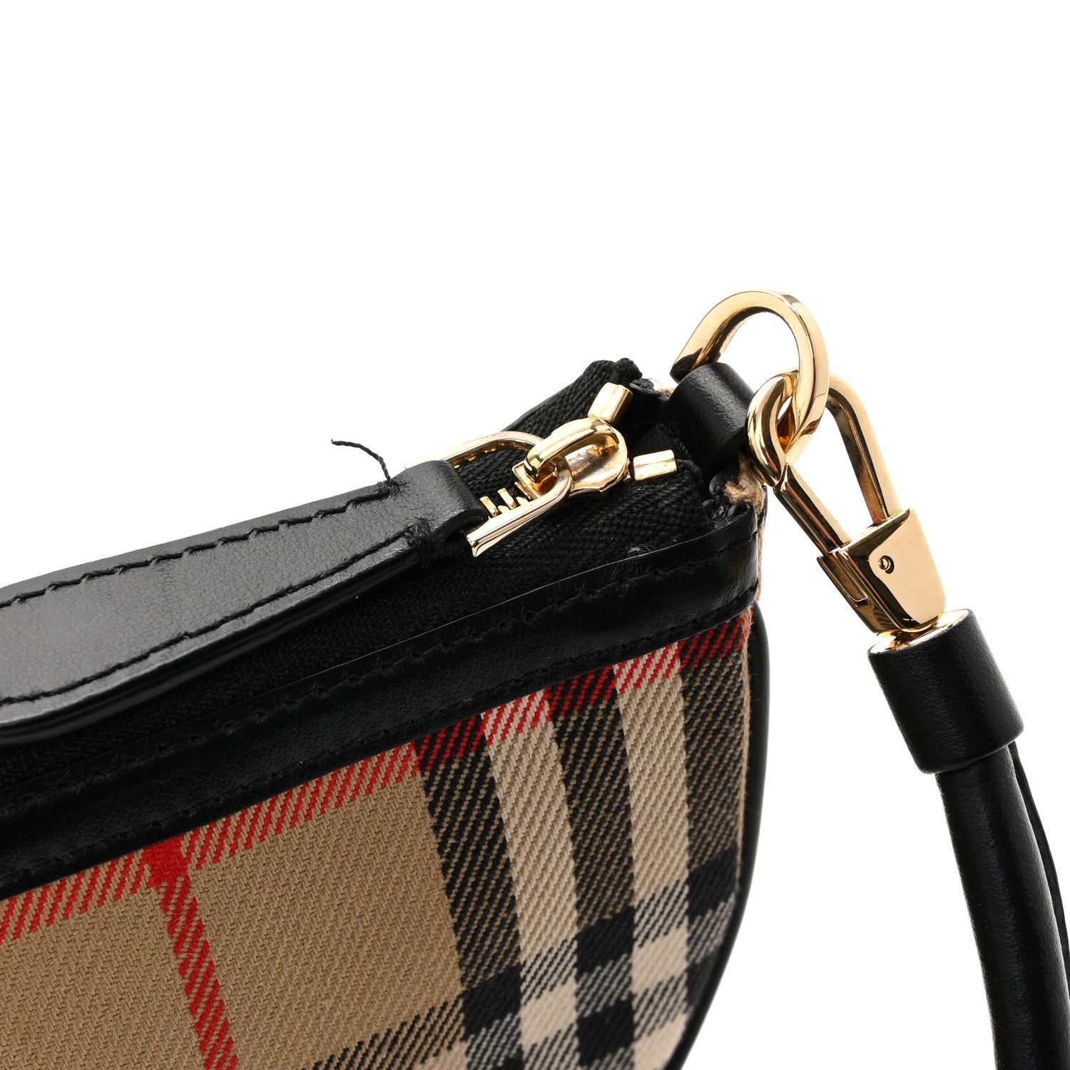 Vintage Check Calfskin Olympia Slim Pouch Archive Beige