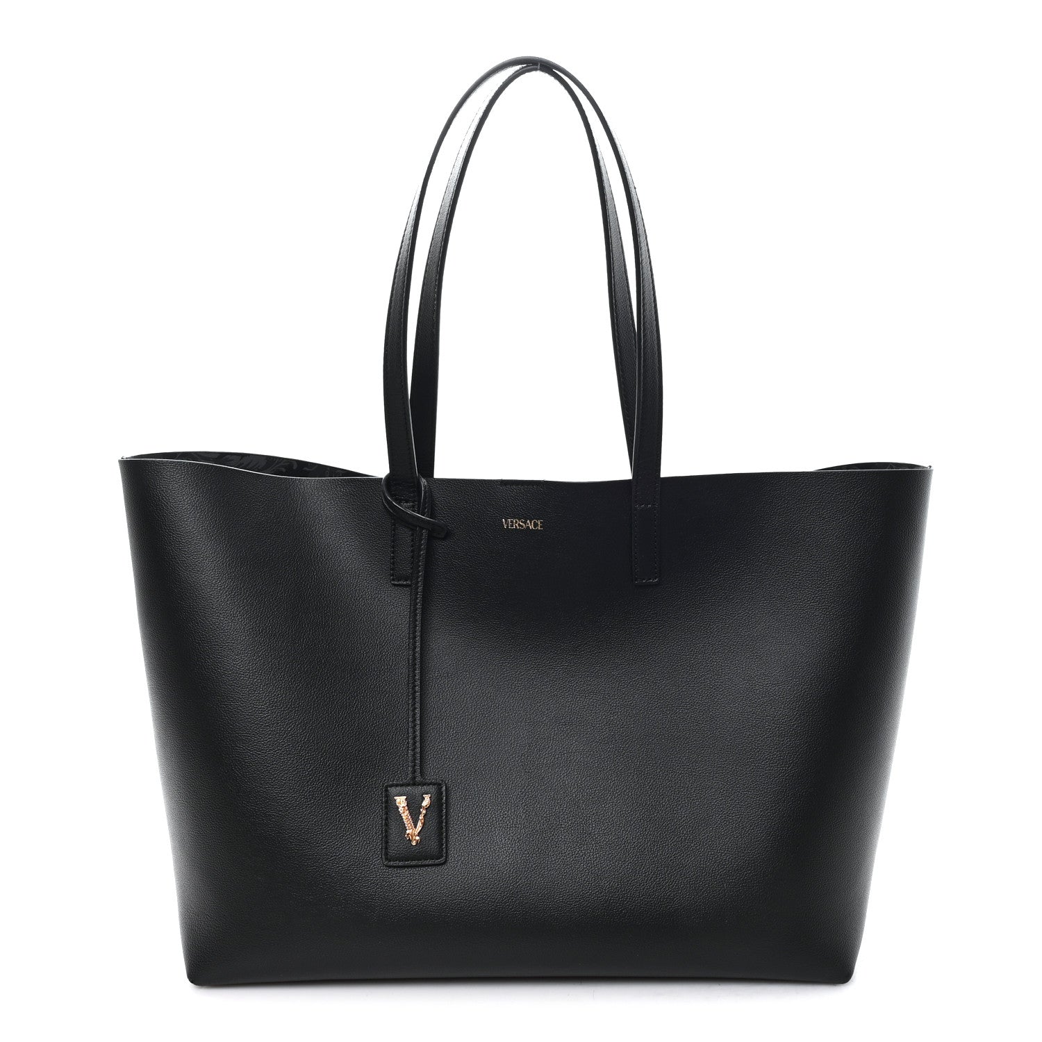 Calfskin Virtus Tote Black