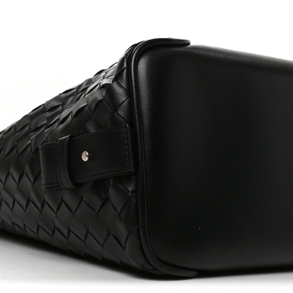 Nappa Intrecciato Helix Weekender Bag Black