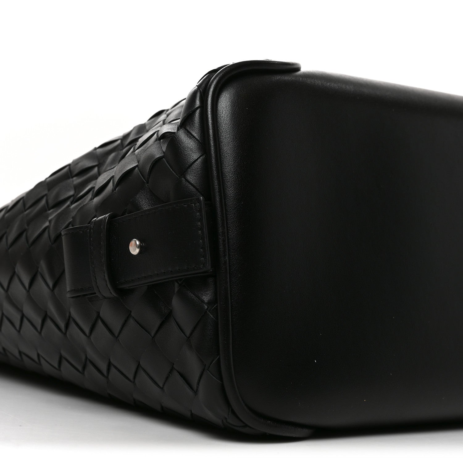 Nappa Intrecciato Helix Weekender Bag Black