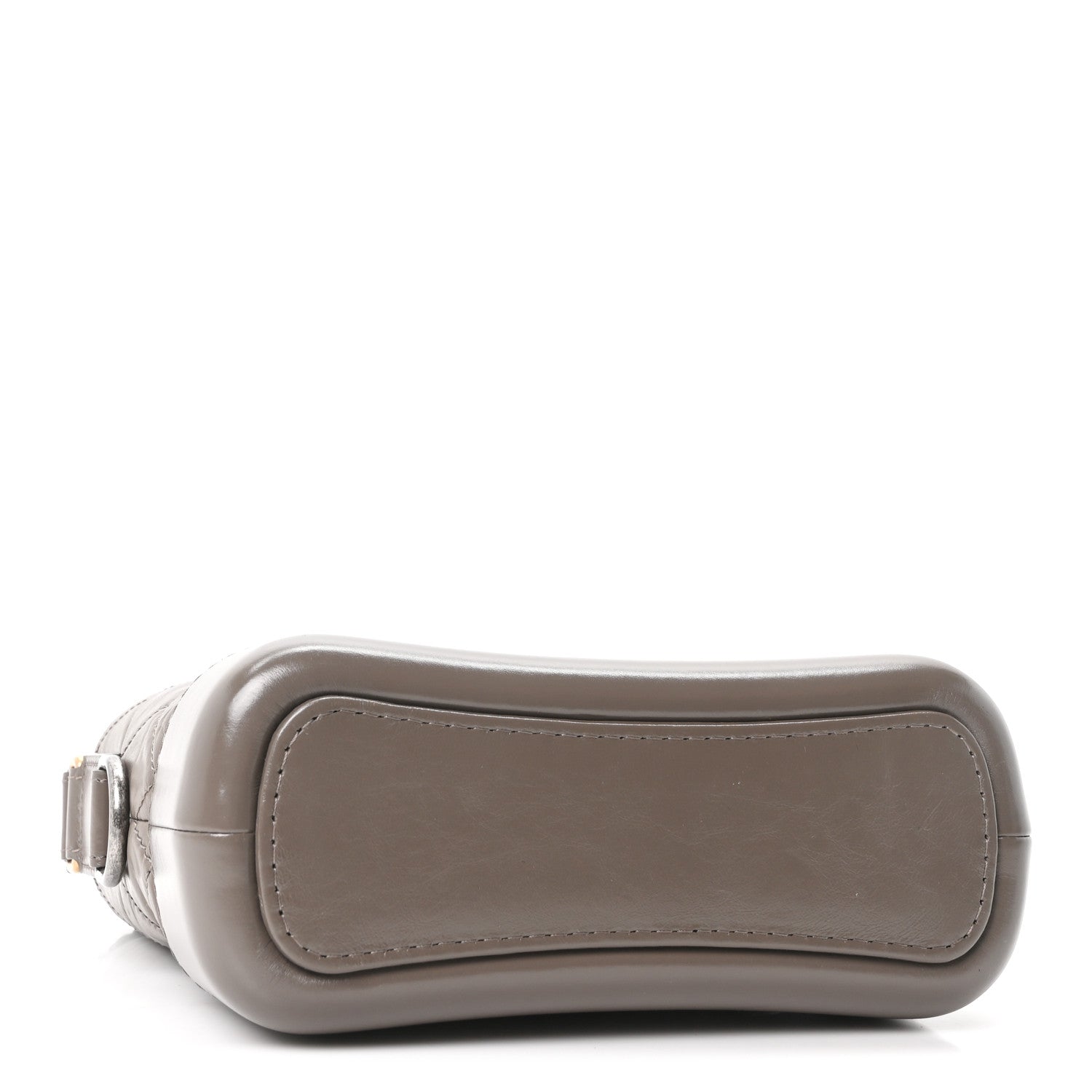 Aged Calfskin Quilted Small Gabrielle Hobo Grey