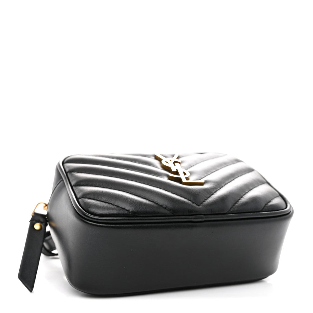 Calfskin Matelasse Monogram Lou Belt Bag Black
