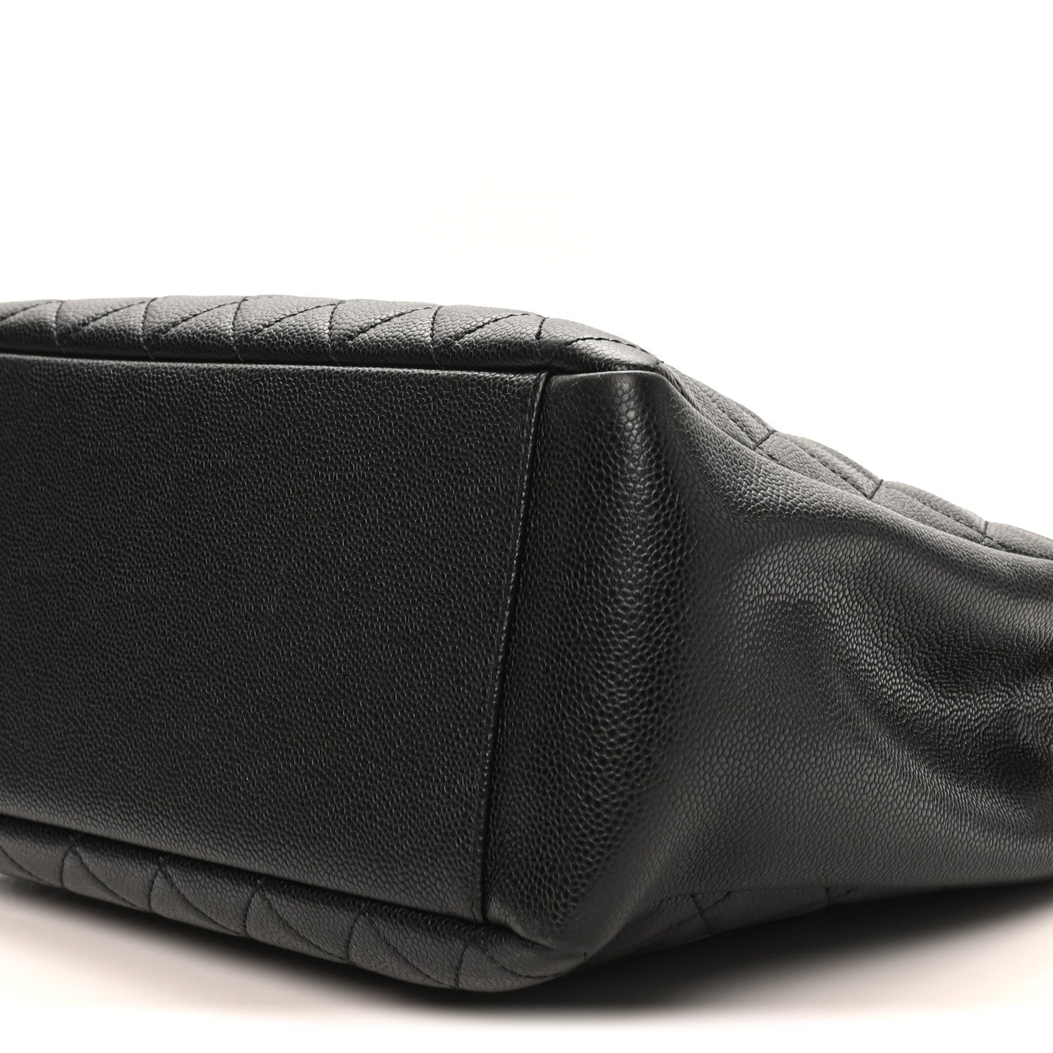Caviar Quilted Grand Shopping Tote GST Black