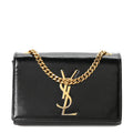 Grain De Poudre Small Monogram Kate Satchel Black