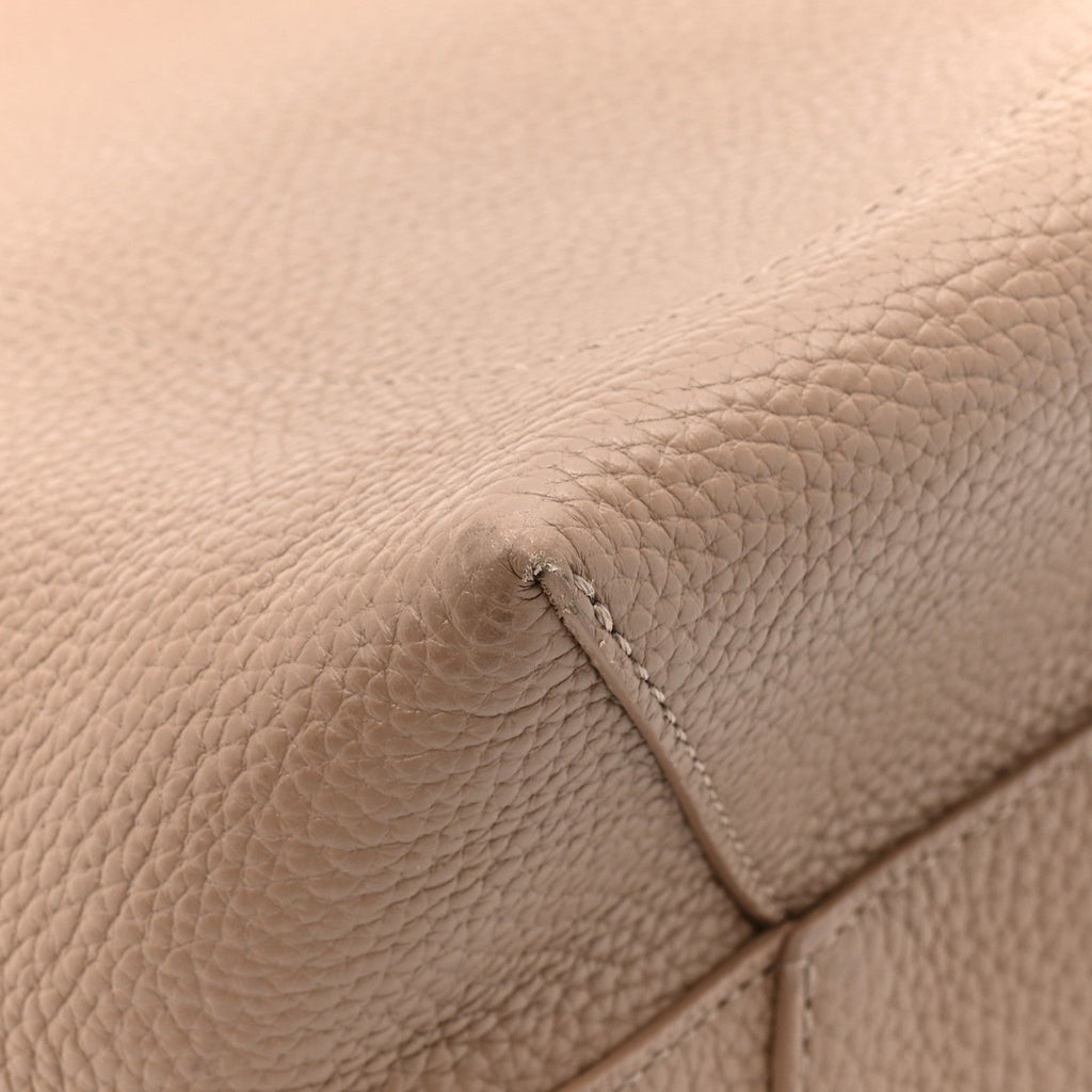 Pebbled Calfskin Small Everyday Cabas Biscotto