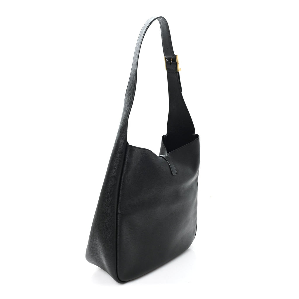 Smooth Calfskin Large Le 5 A 7 Soft Hobo Black