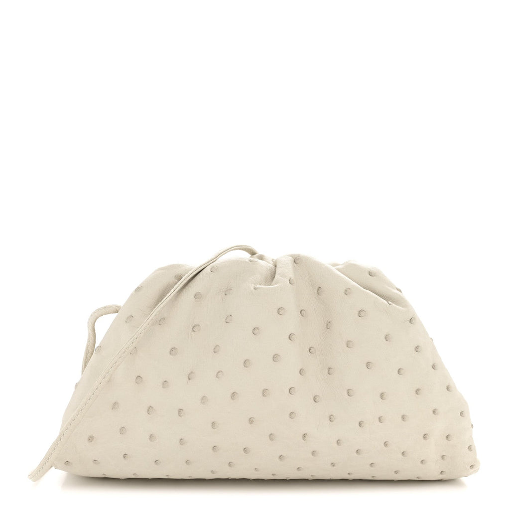 Ostrich The Mini Pouch White