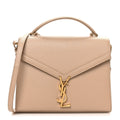 Grain de Poudre Medium Classic Monogram Cassandra Top Handle Dark Beige