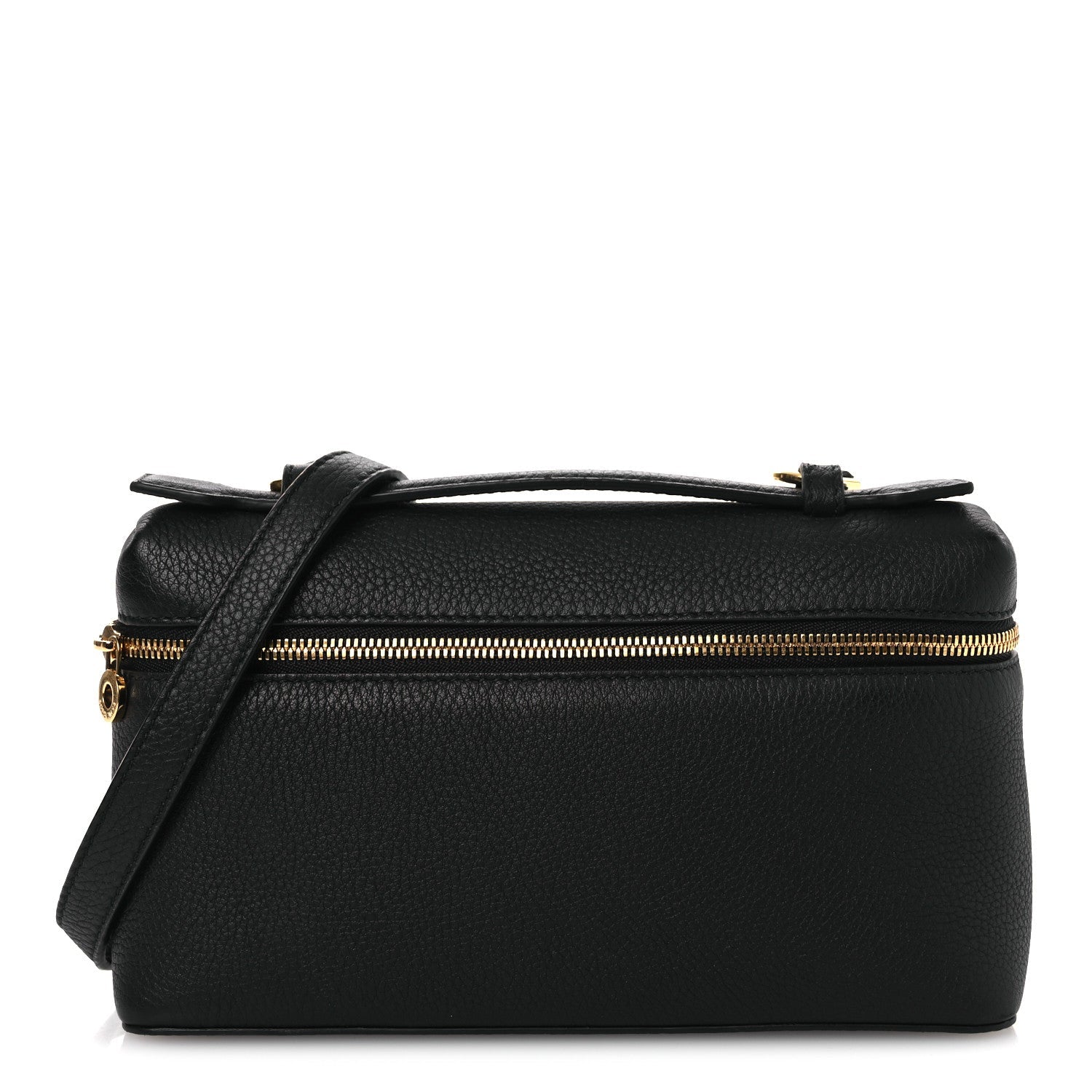 Grained Calfskin L19 Extra Pocket Pouch Black