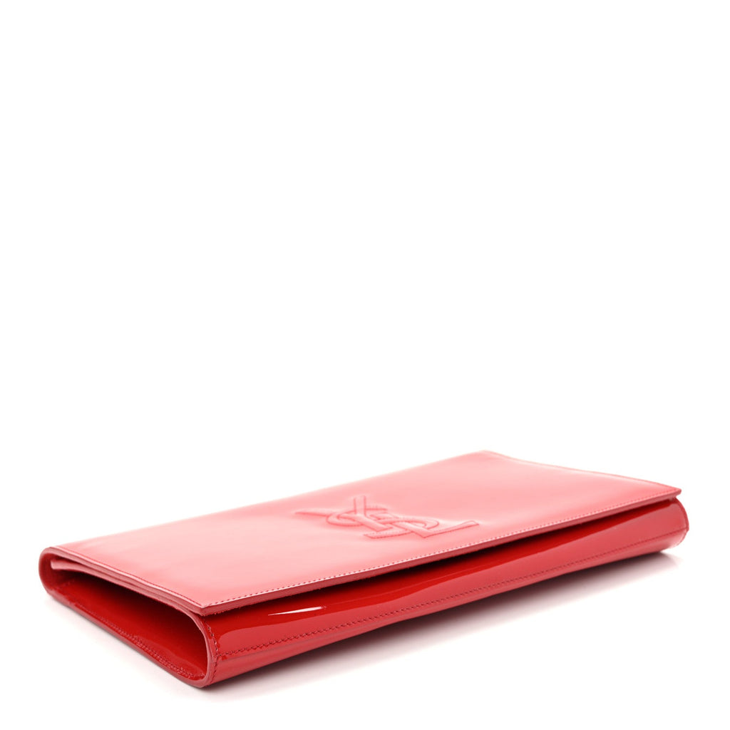 Patent Monogram Large Belle De Jour Clutch Red