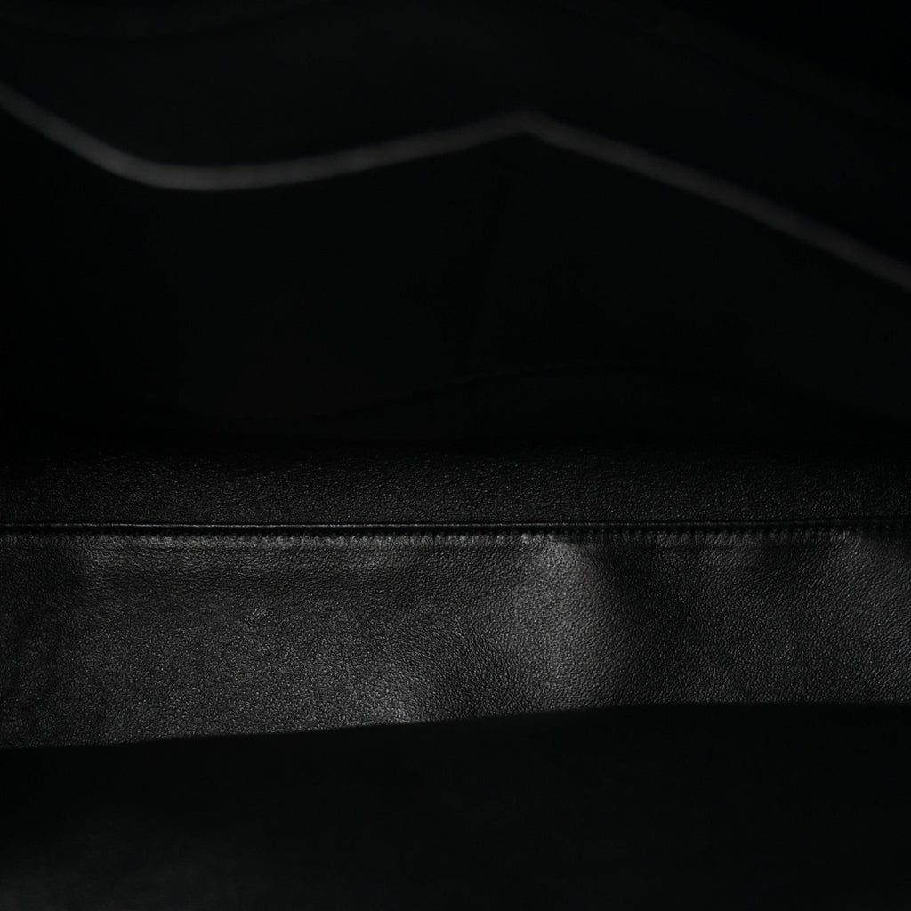 Calfskin Crocodile Embossed Small Sac de Jour Black