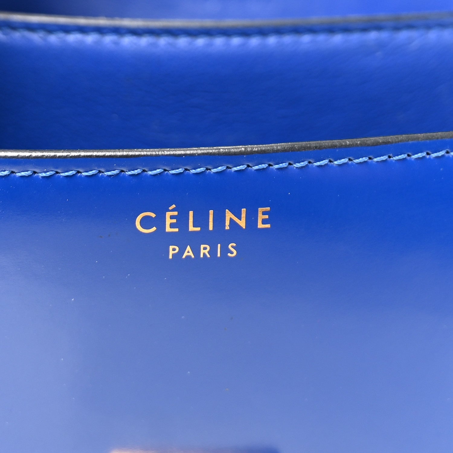 Spazzolato Calfskin Medium Classic Box Flap Bag Royal Blue