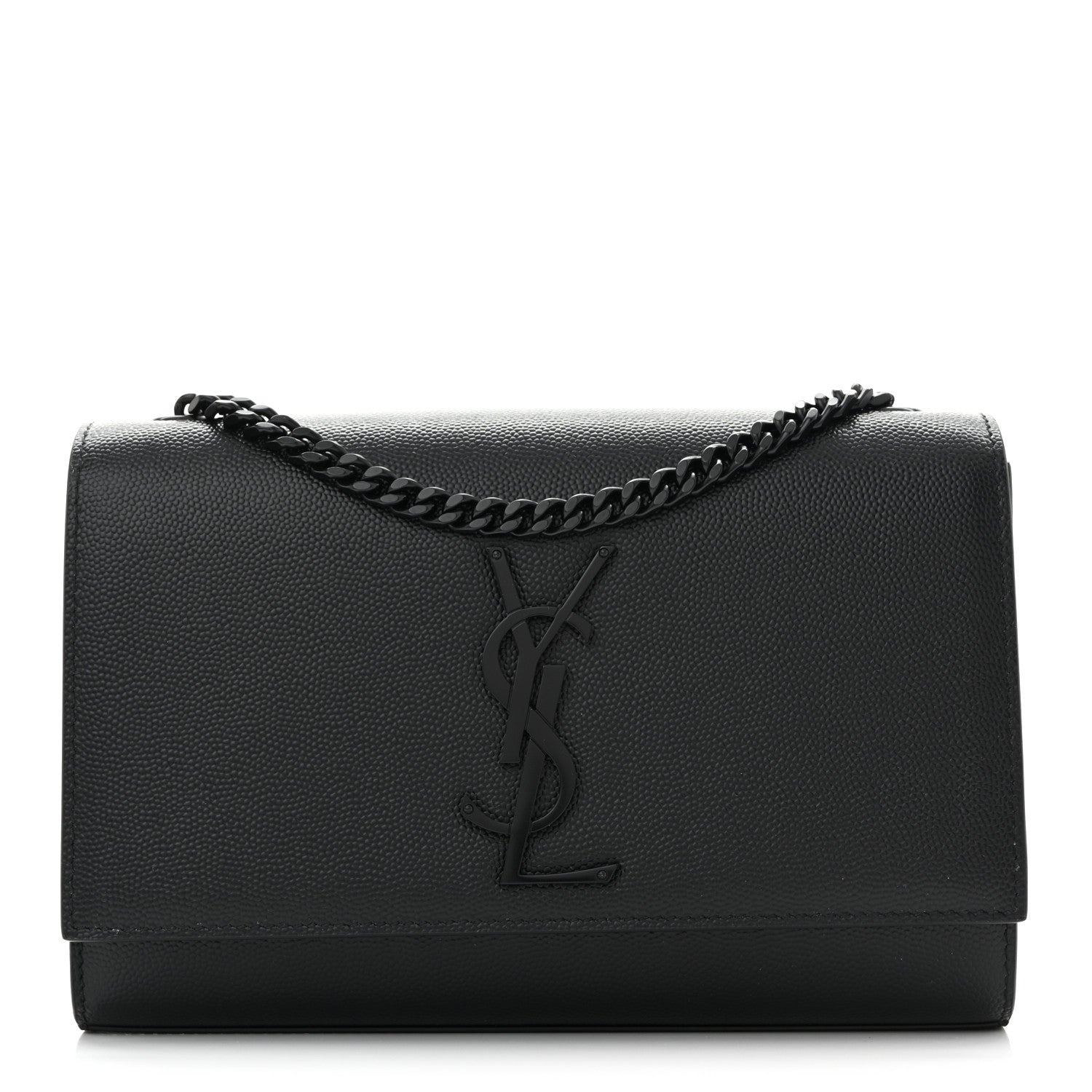 Grain De Poudre Small Monogram Monochrome Kate Satchel Black