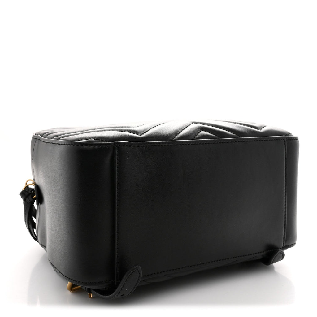 Calfskin Matelasse GG Marmont Dome Backpack Black