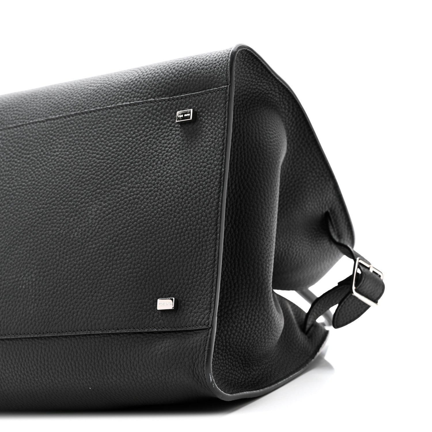 Matte Grained Calfskin Soft Margaux 15 Black