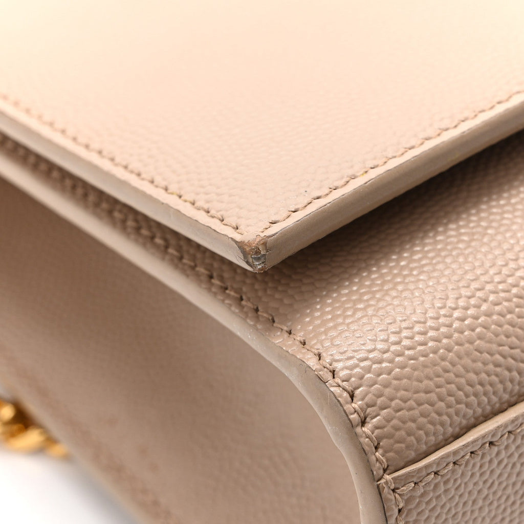 Grain De Poudre Small Monogram Kate Satchel Dark Beige