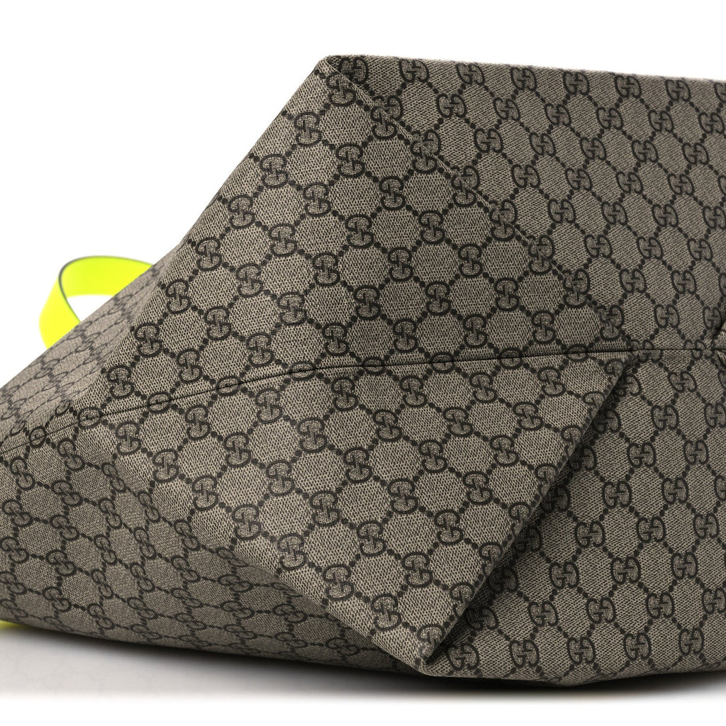 GG Supreme Monogram Totissima Shopping Tote Ebony Beige Yellow