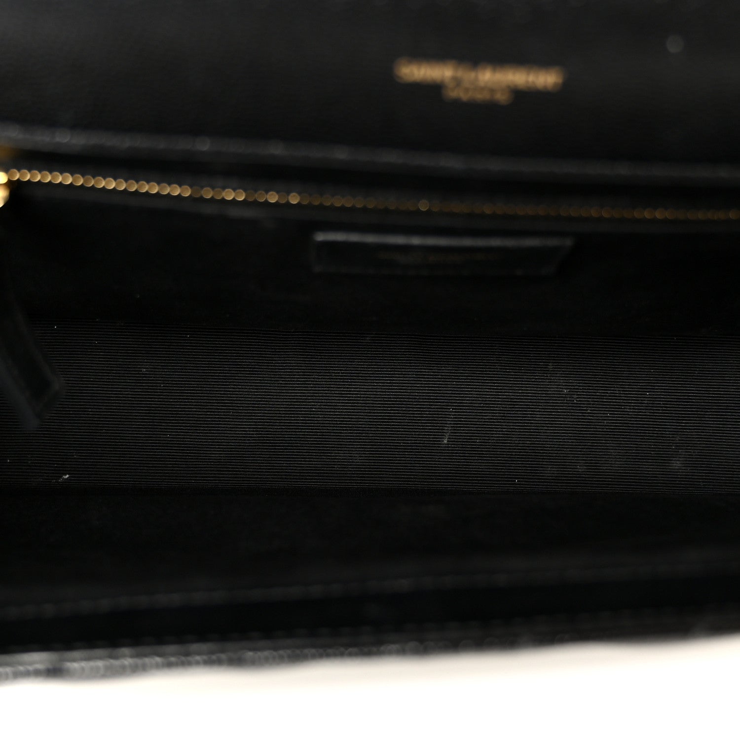 Grain De Poudre Matelasse Chevron Large Monogram Satchel Black