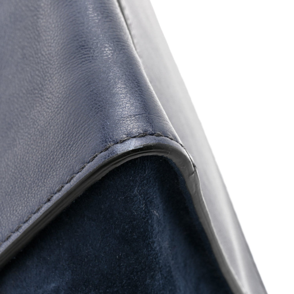 Glace Calf Scamosciato Twin Pocket Tote Baltico
