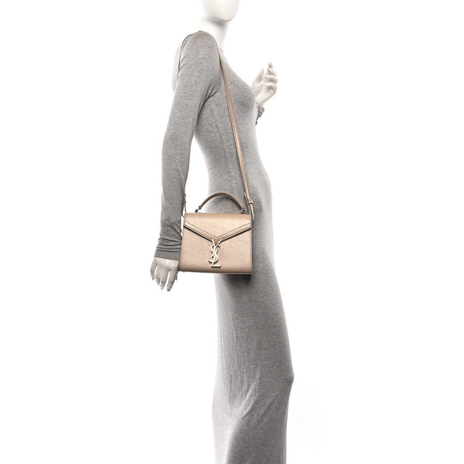 Grain de Poudre Mini Classic Monogram Cassandra Top Handle Beige