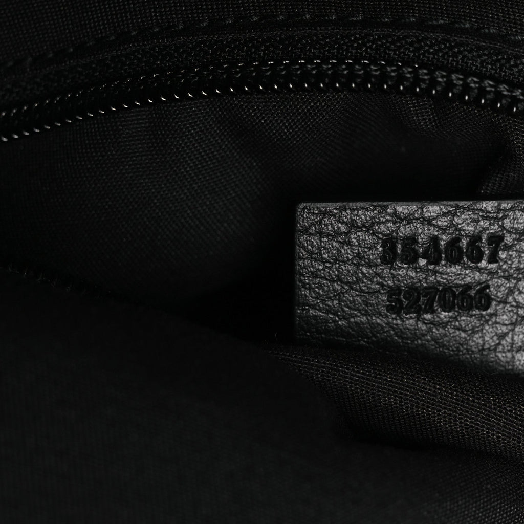 Denim Monogram Medium Backpack Black