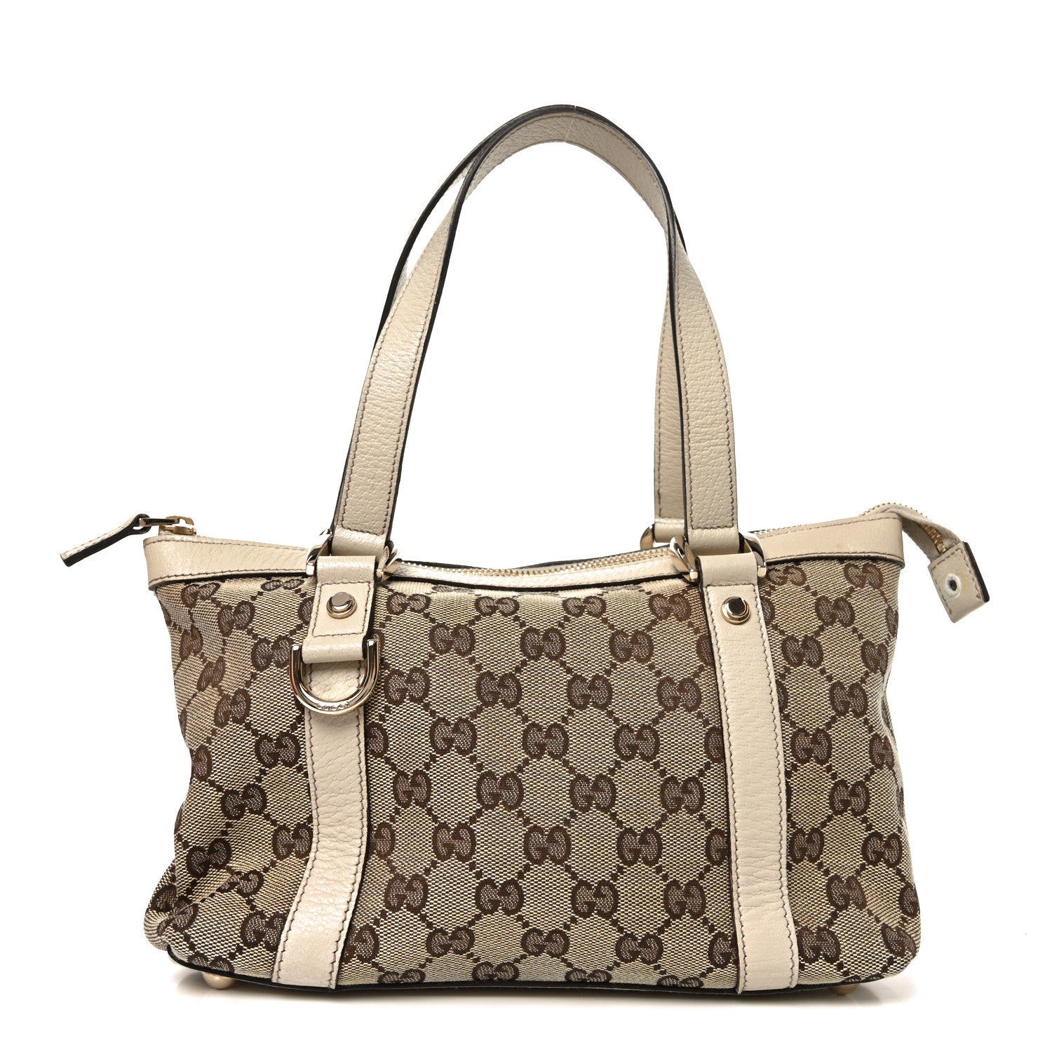 Monogram Small Abbey Tote Off White