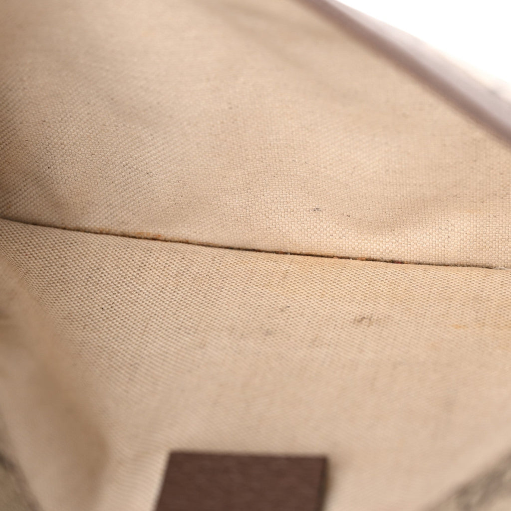 GG Supreme Monogram Neo Vintage Web Belt Bag Brown
