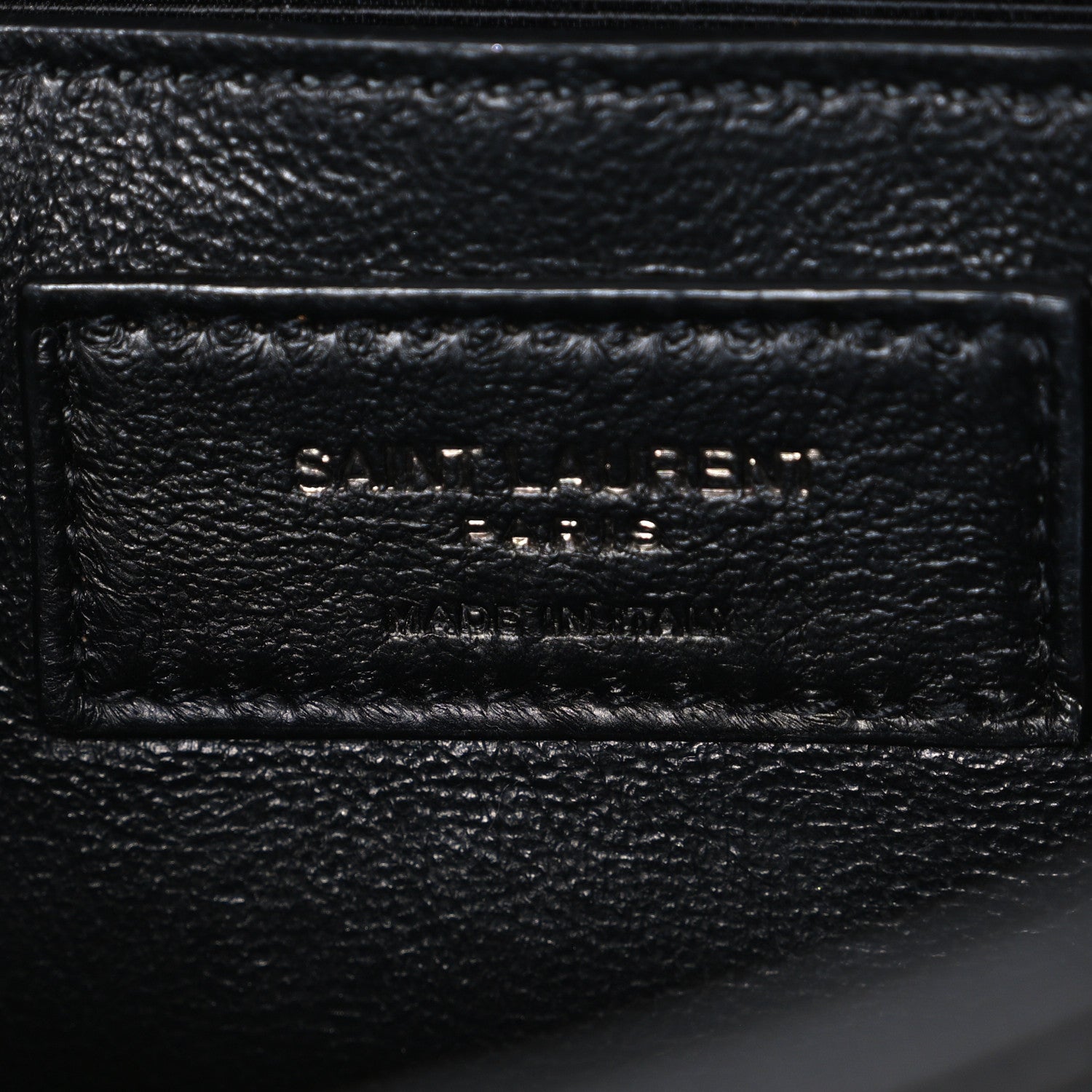 Grain De Poudre Textured Mixed Matelasse Triquilt Small Monogram Monochrome Satchel Black