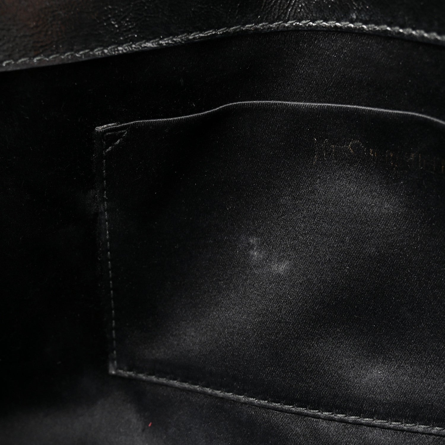 Textured Patent Monogram Large Belle De Jour Clutch Black