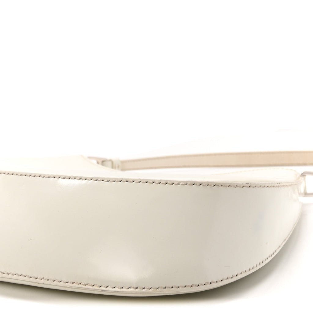 Spazzolato Cleo Shoulder Bag White