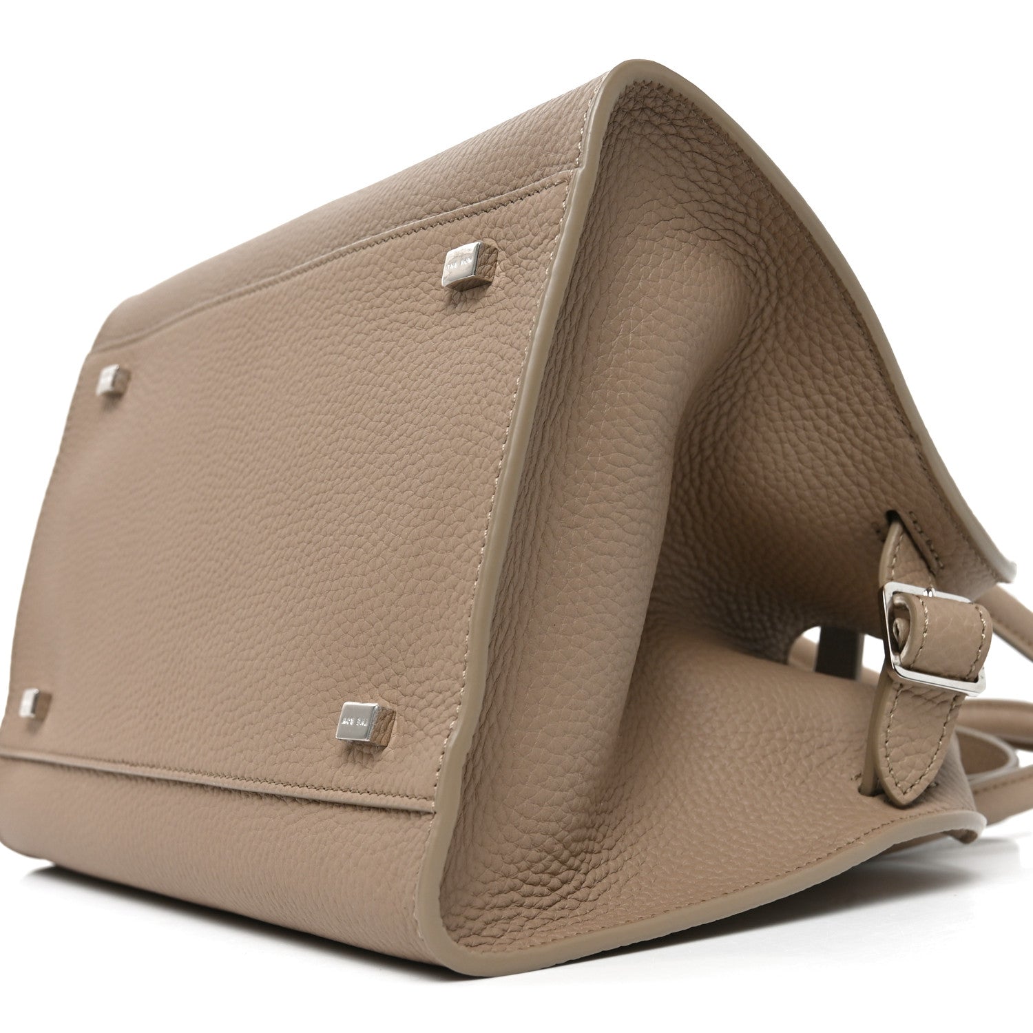 Grained Calfskin Soft Margaux 10 Bag Dark Taupe Dark Taupe