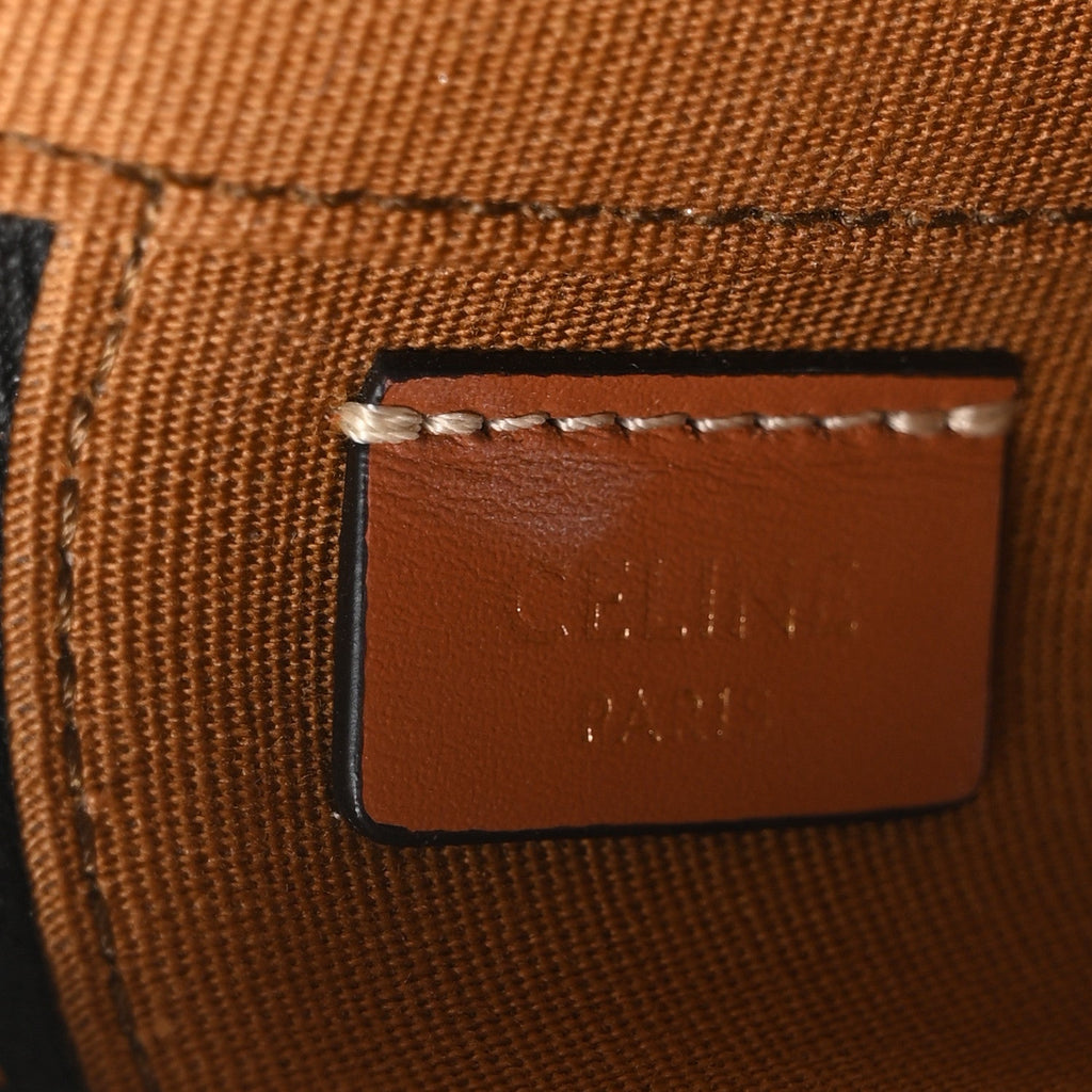 Triomphe Canvas Calfskin Mini Vanity Case Tan