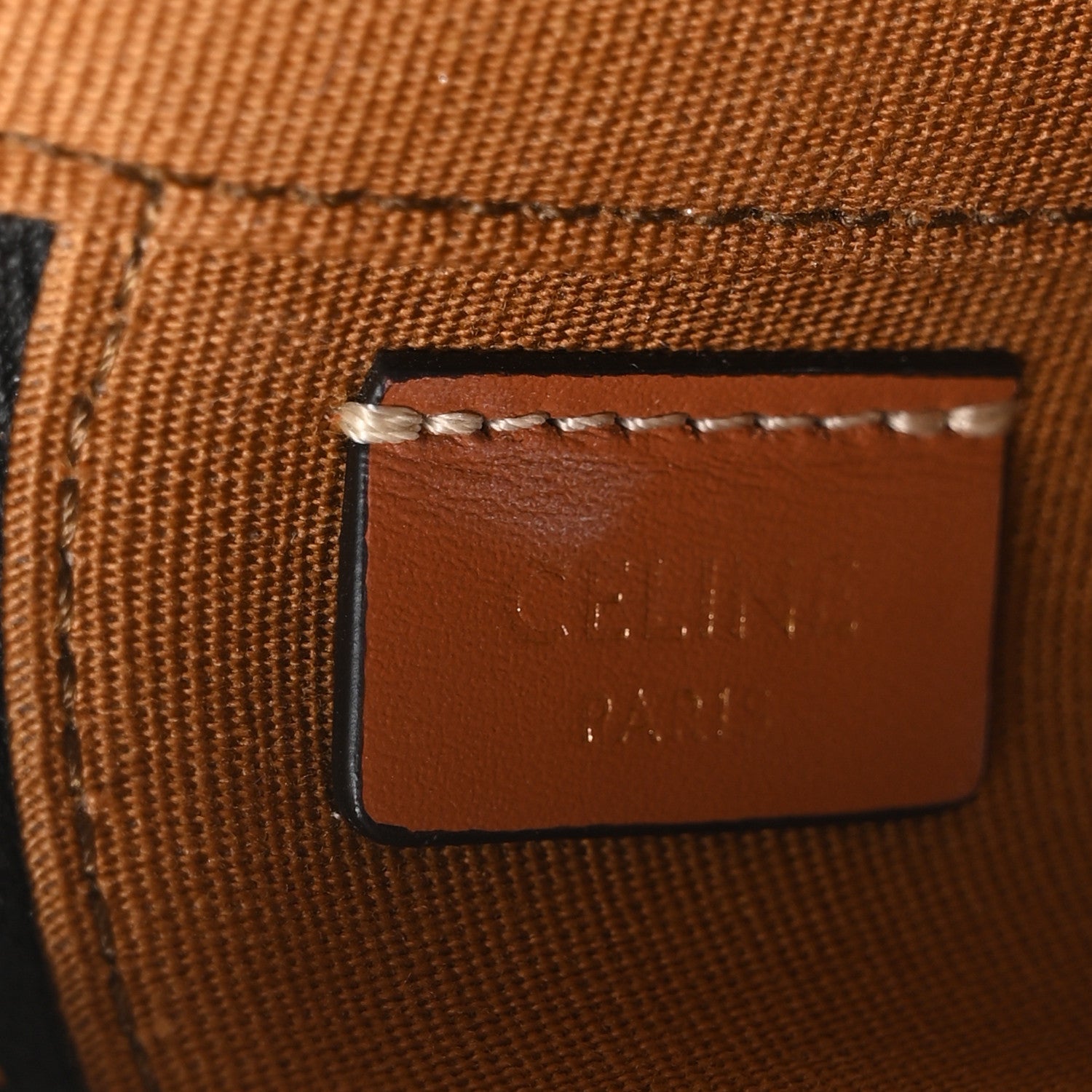 Triomphe Canvas Calfskin Mini Vanity Case Tan
