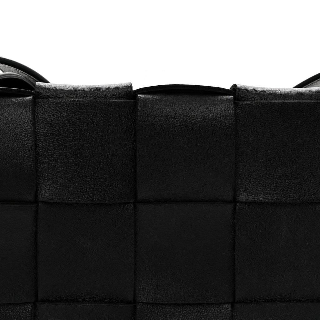 Nappa Maxi Intreccio Cassette Bag Black