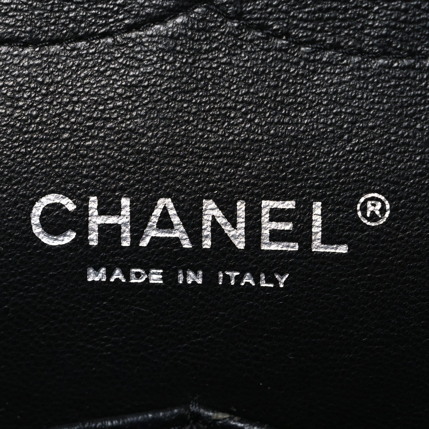 Patent Quilted Jumbo Double Flap Black