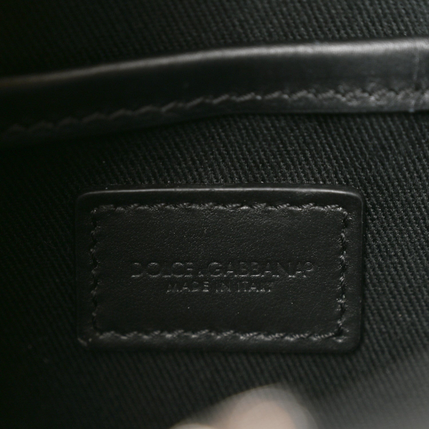 Denim Patchwork Small Logo Shopper Tote Black