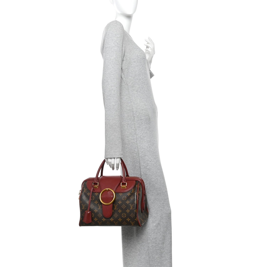 Monogram Golden Arrow Speedy Burgundy