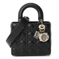 Lambskin Cannage Small My ABCDior Lady Dior Black