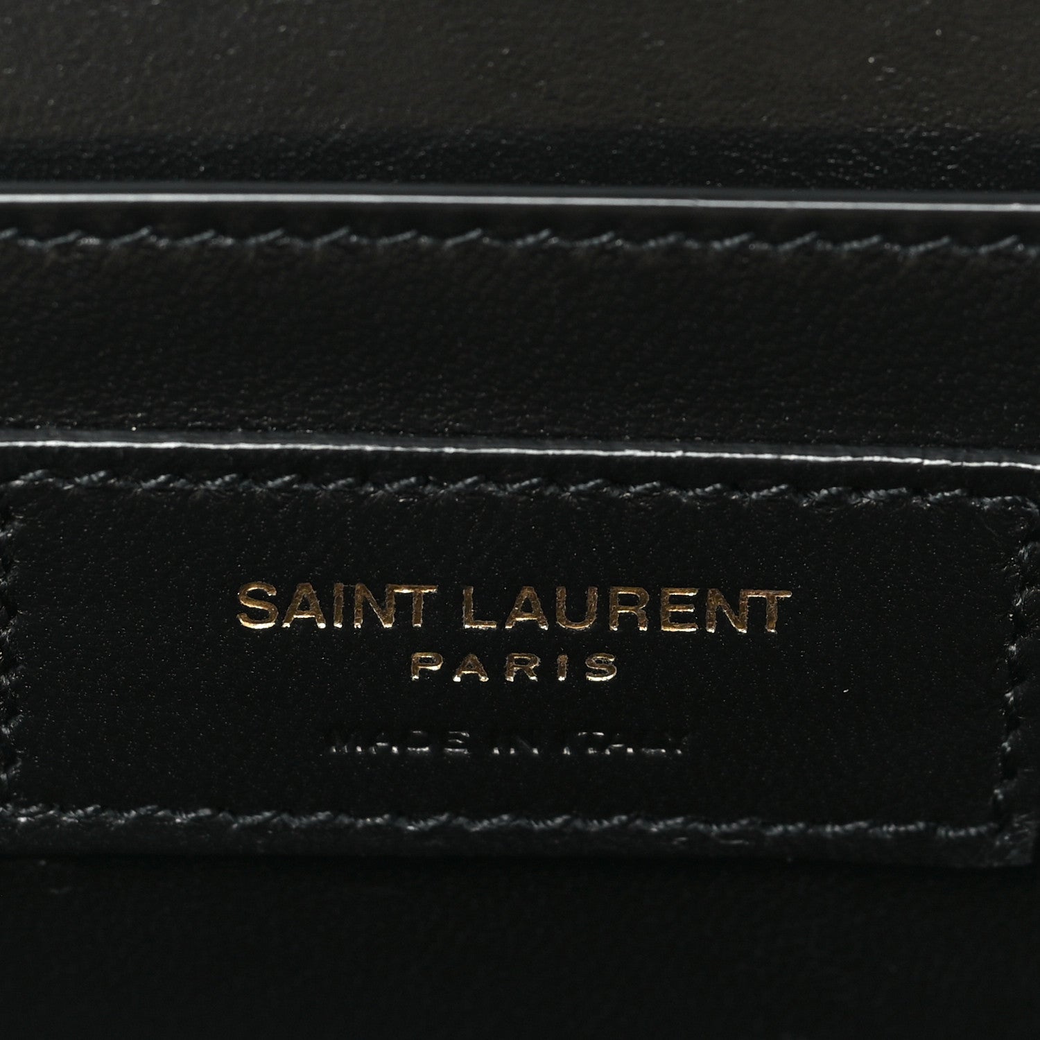 Smooth Calfskin Large Midnight Clutch Black