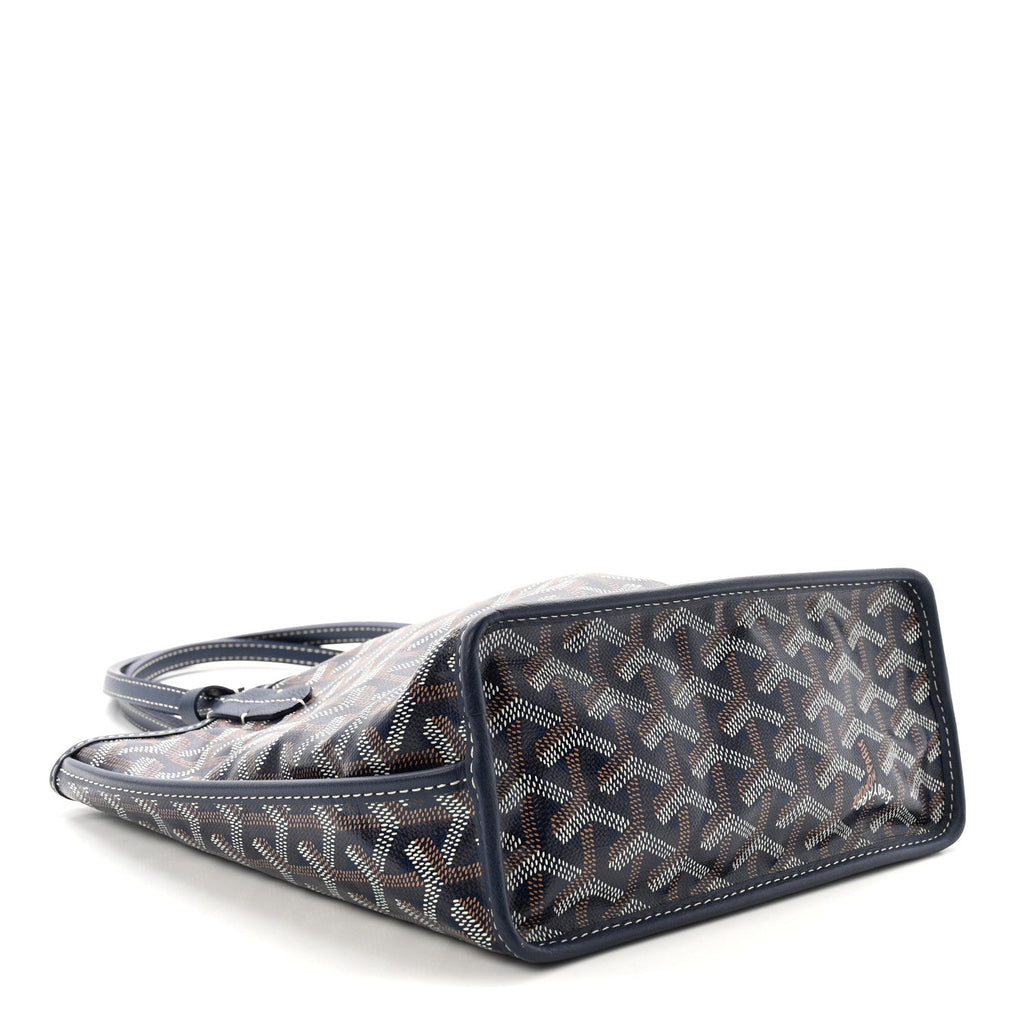 Goyardine Reversible Mini Anjou Navy