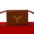 Yves Saint Laurent Logo Leather Shoulder Bag
