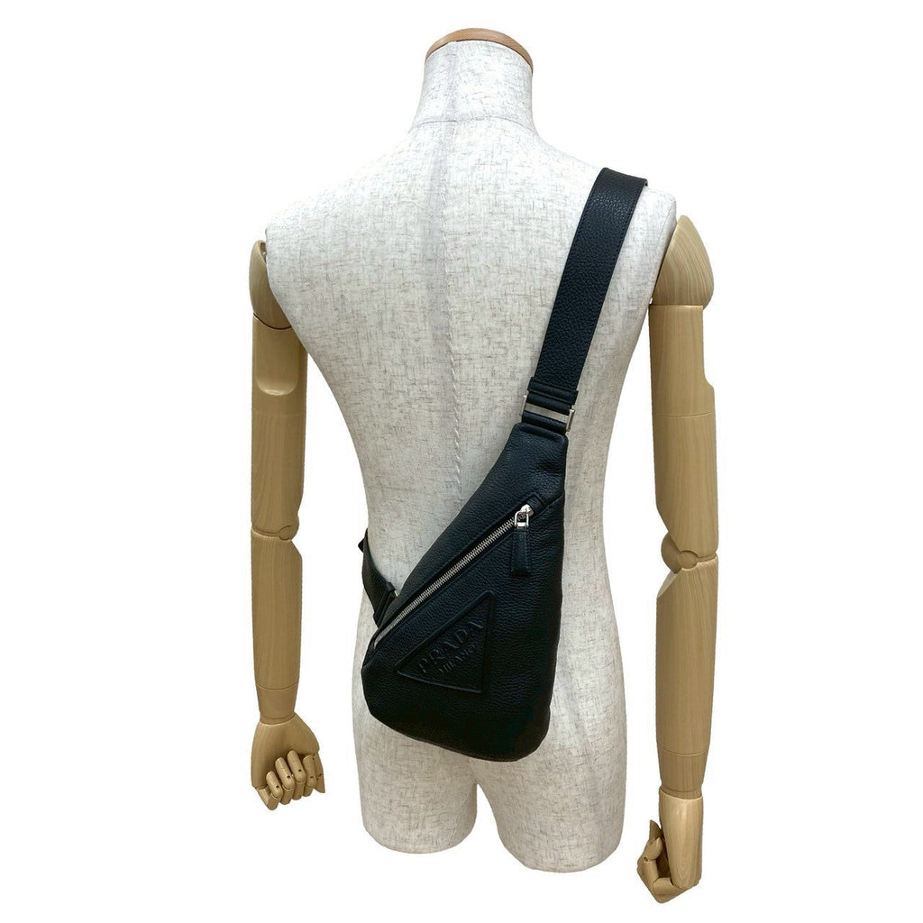 Prada VITELLO DAINO Leather 2way Shoulder Bag