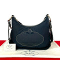 Prada Nylon Leather Shoulder Bag