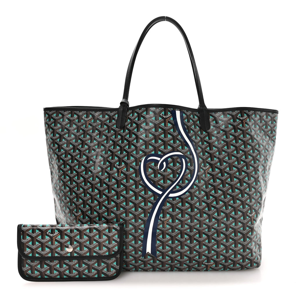 Goyardine Sunflower Reversible Saint Louis Claire Voie GM Black Opaline