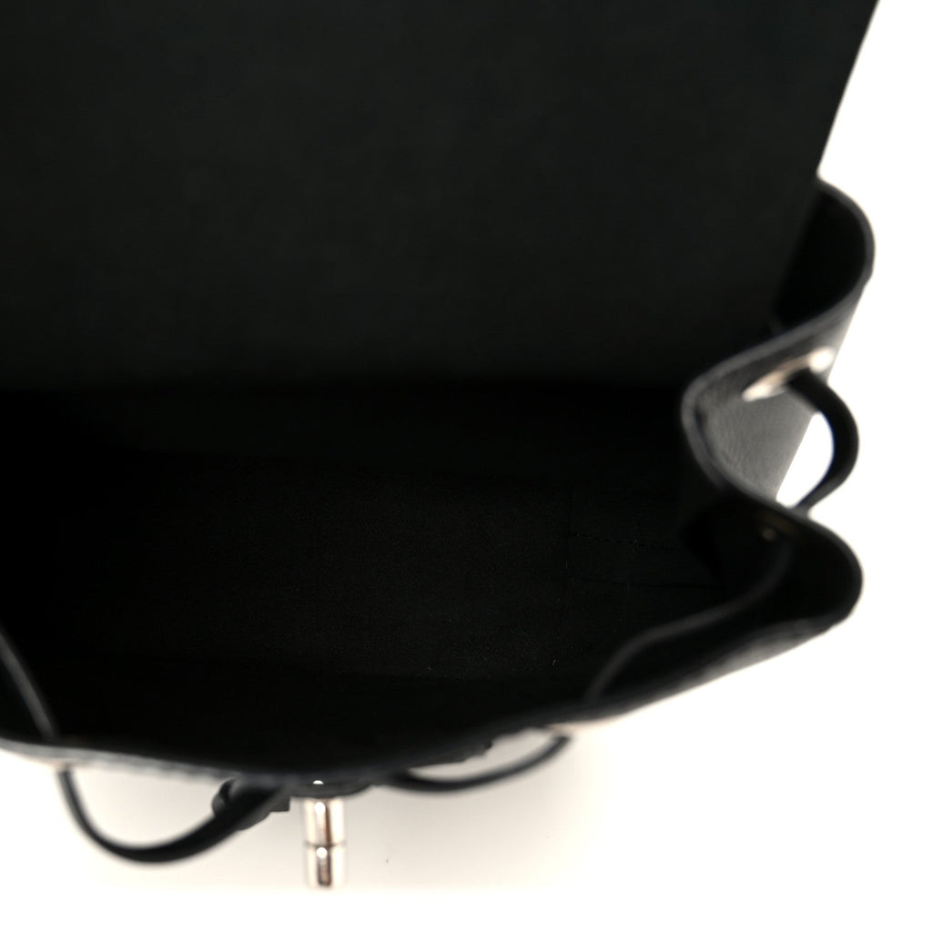 Calfskin Lockme Mini Backpack Black