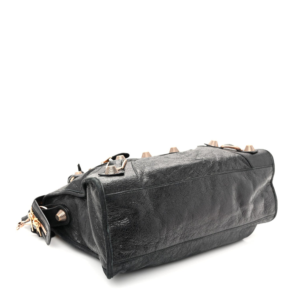 Agneau Giant 21 Rose Gold Hardware City Black