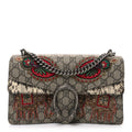 GG Supreme Monogram Elaphe Elephant Embroidered Small Dionysus Shoulder Bag
