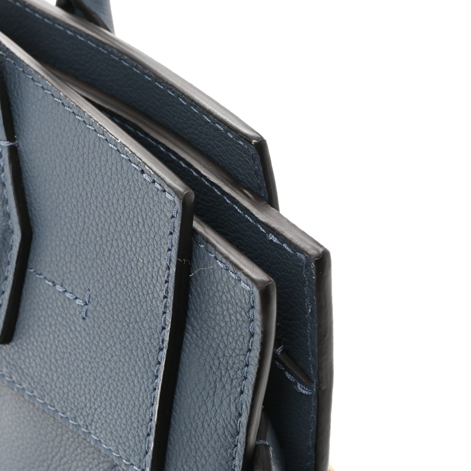 Grained Calfskin Steamer MM Blue