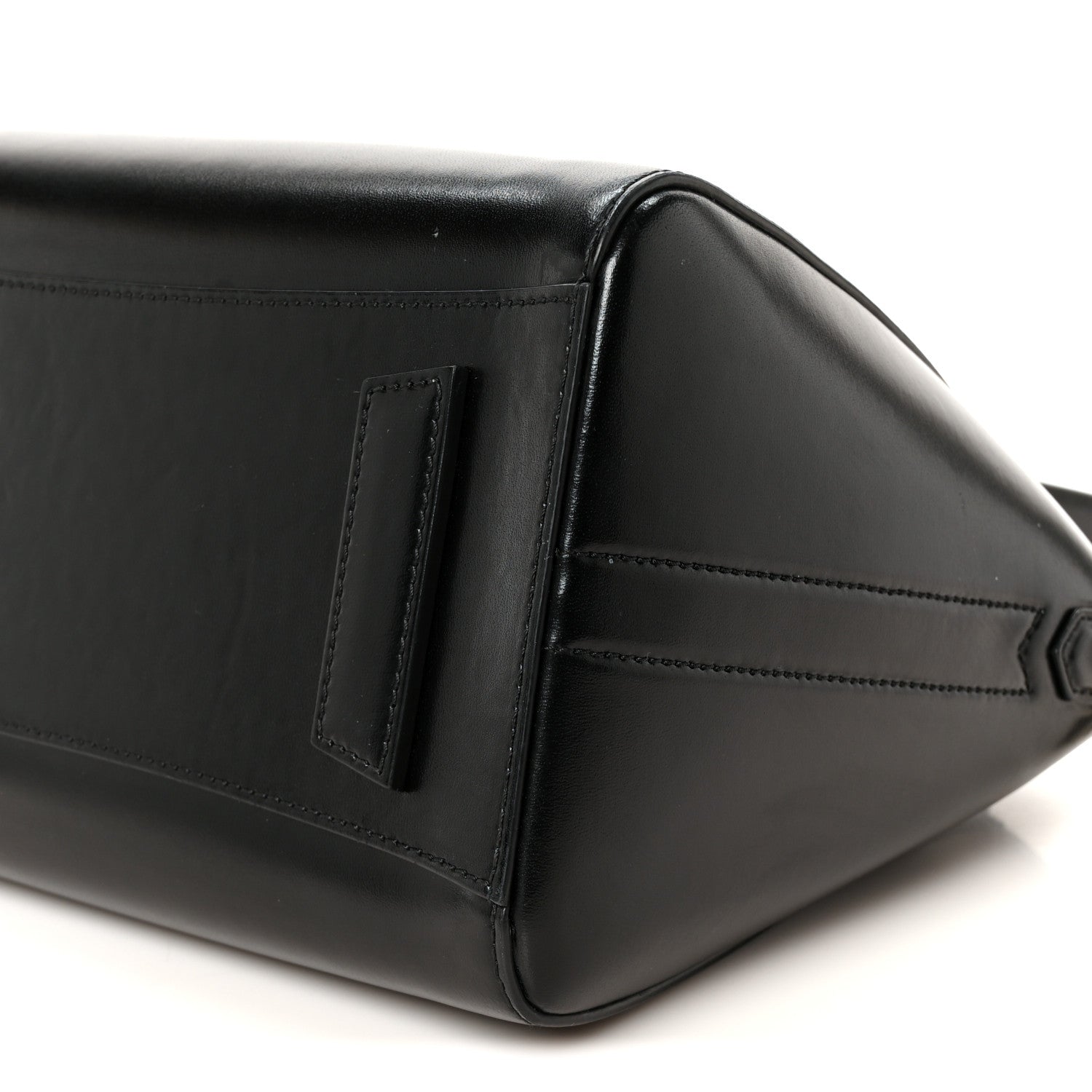 Shiny Lord Calfskin Small Antigona Black