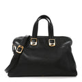 Pebbled Calfskin Large Chameleon Tote  Black